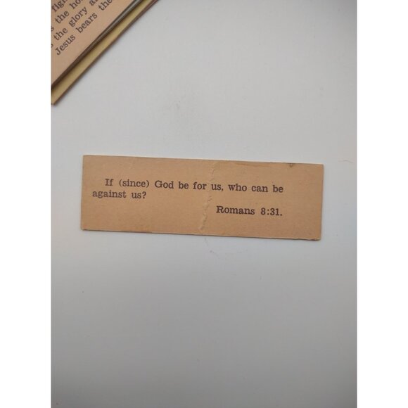 Vintage 1950s Bread of Life Scripture Cards Bible Verse Prayers Cross Publishing - Picture 16 of 17